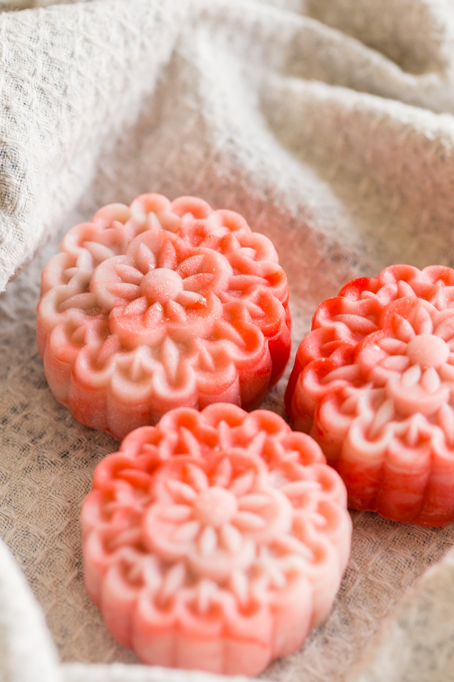 Red Bean Lotus Seed Snow Skin Mooncake