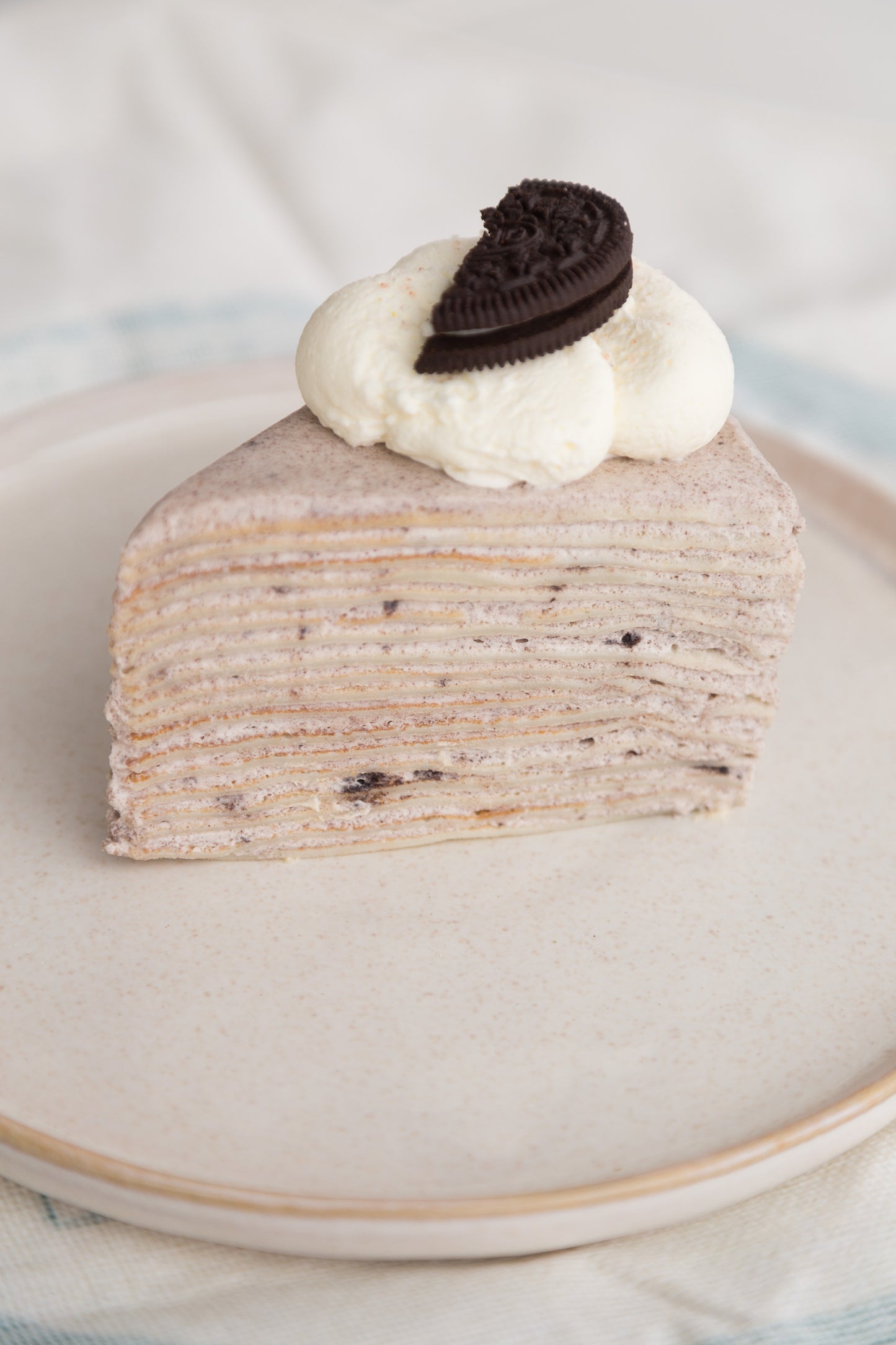 Salted Cheese Oreo Crepe Cake