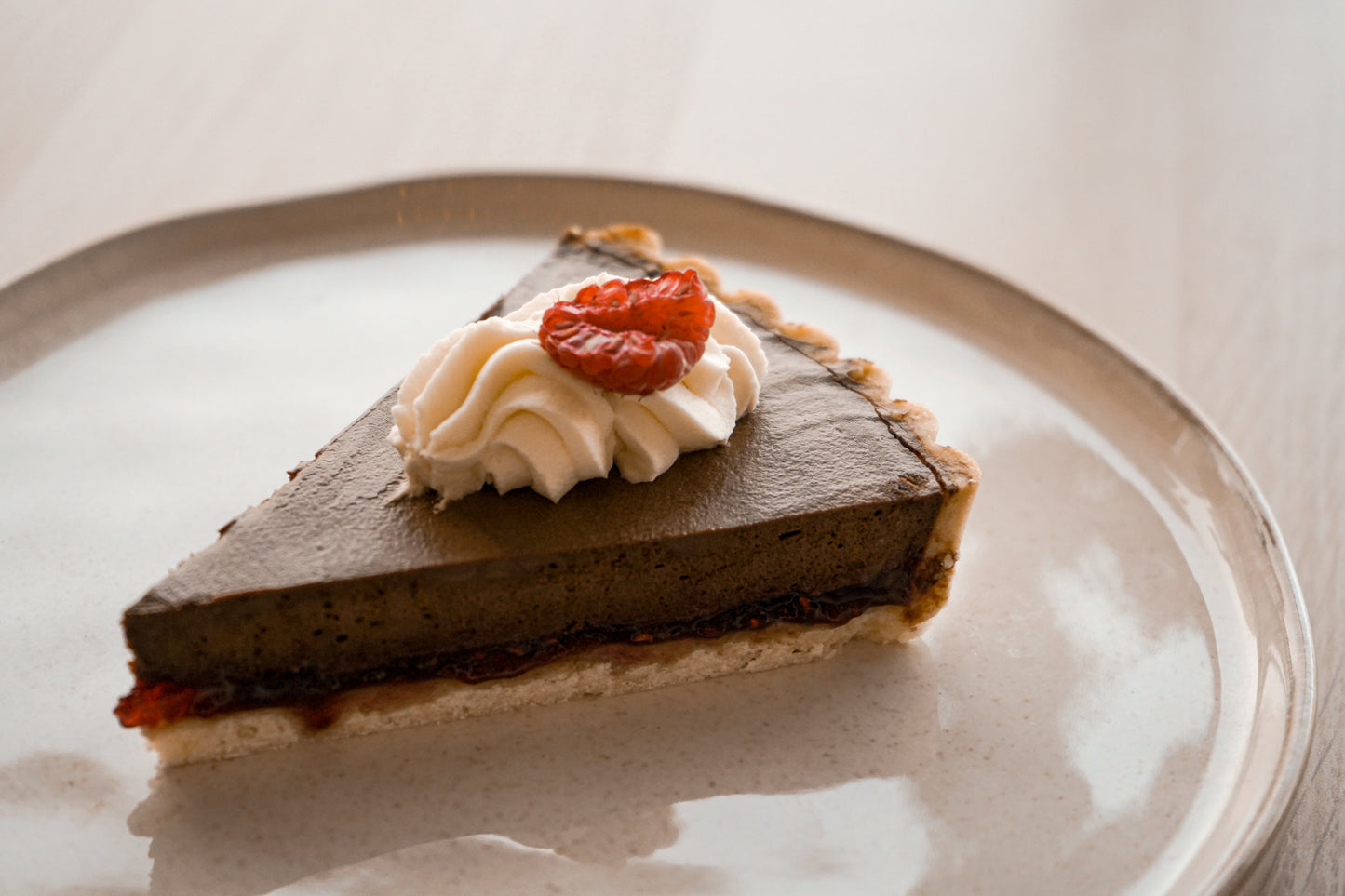 Raspberry Dark Chocolate Mousse Tart