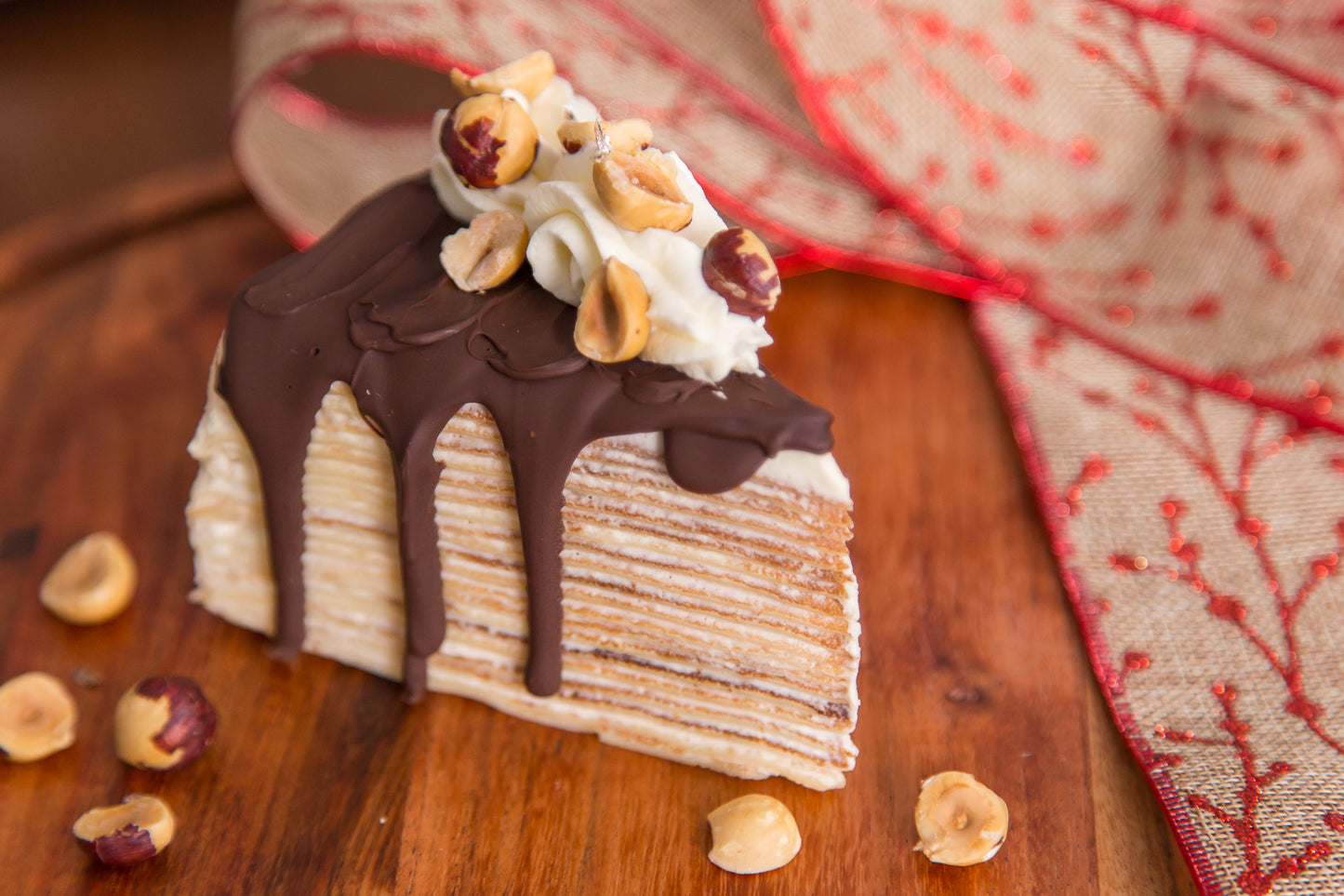 Ferrero Rocher Crepe Cakes