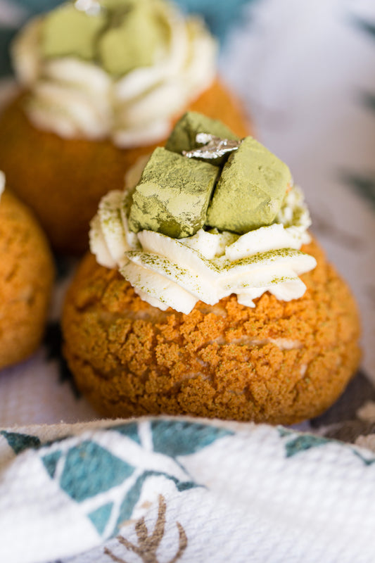 Double Matcha Cream Puff