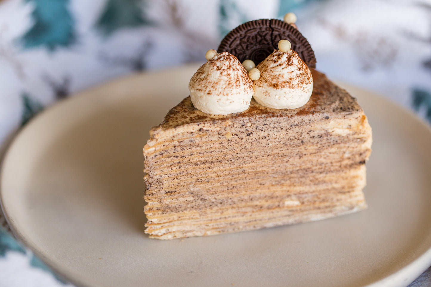 Tiramisu Oreo Crepe Cake