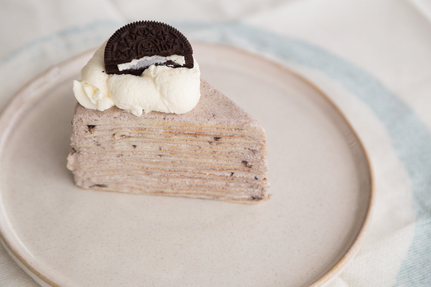 Salted Cheese Oreo Crepe Cake