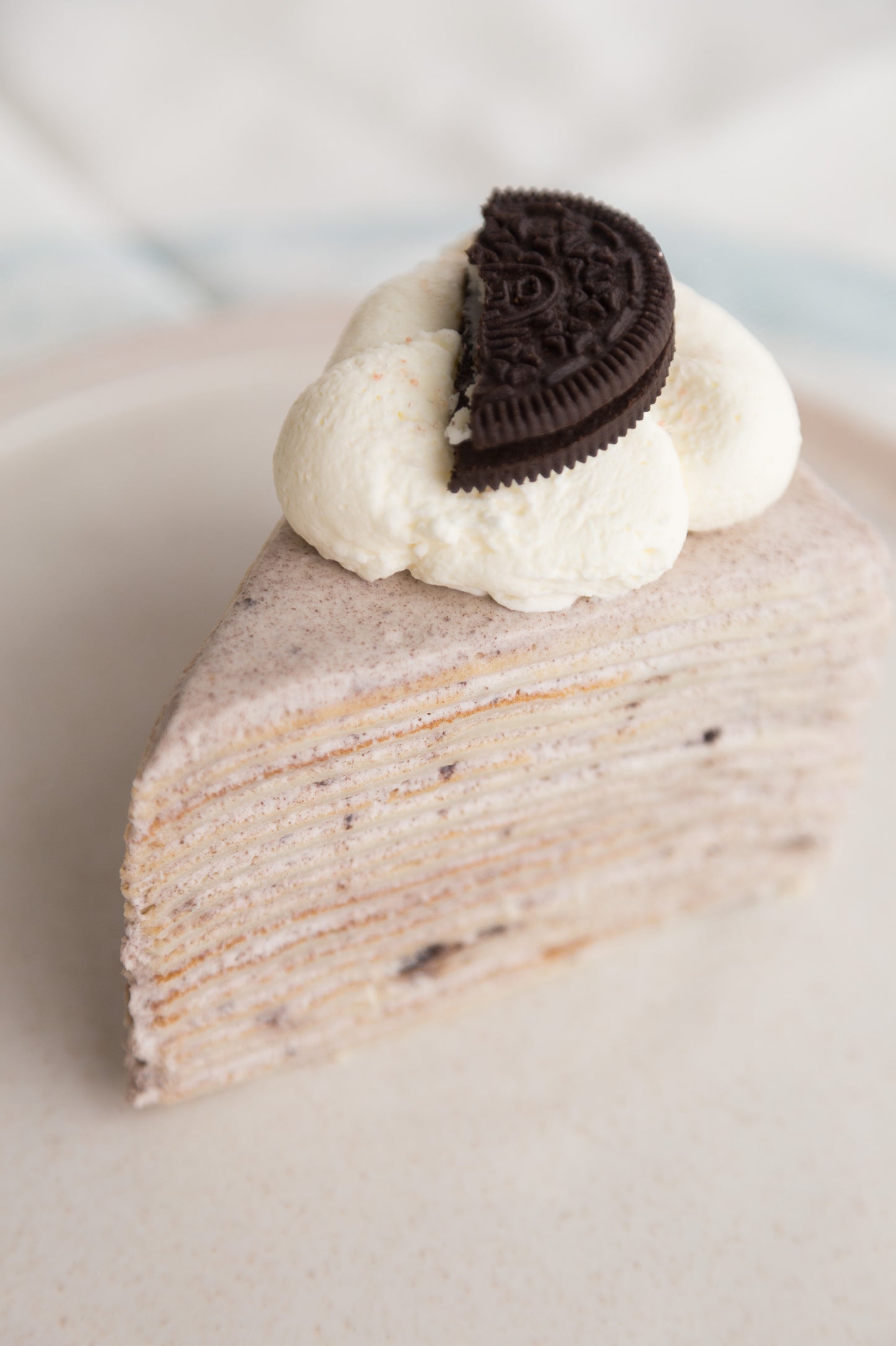 Salted Cheese Oreo Crepe Cake