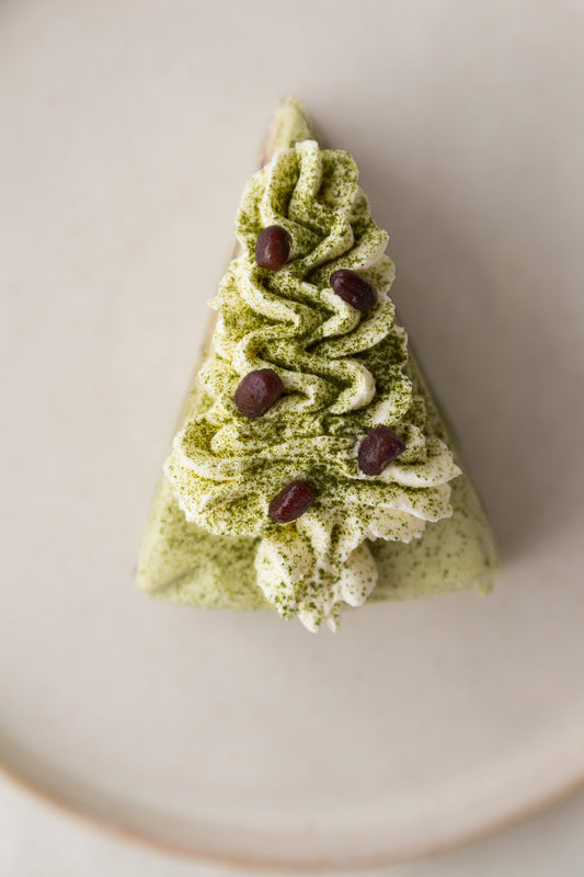 Matcha Red Bean Crepe Cake